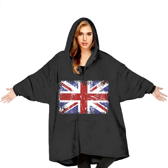 British Flag Union Jack Blanket Hoodies