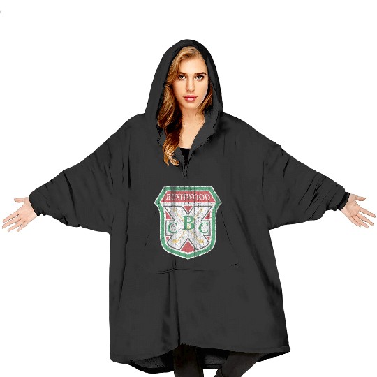 Vintage Bushwood Country Club Crest Blanket Hoodies