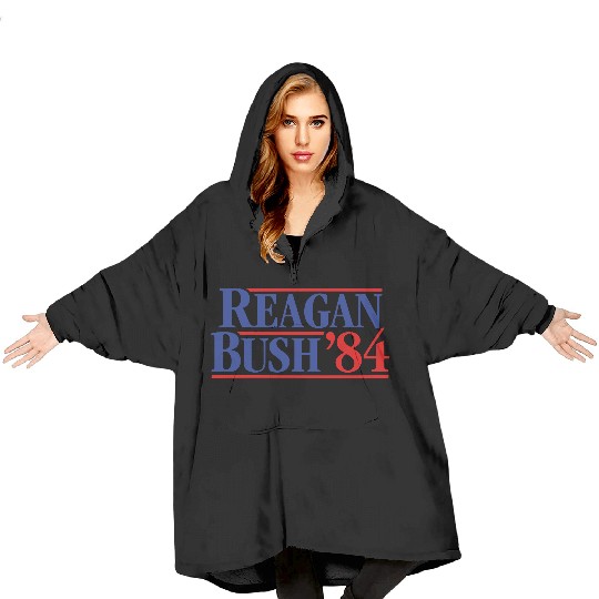 Reagan - Bush ’84 campaign Blanket Hoodies