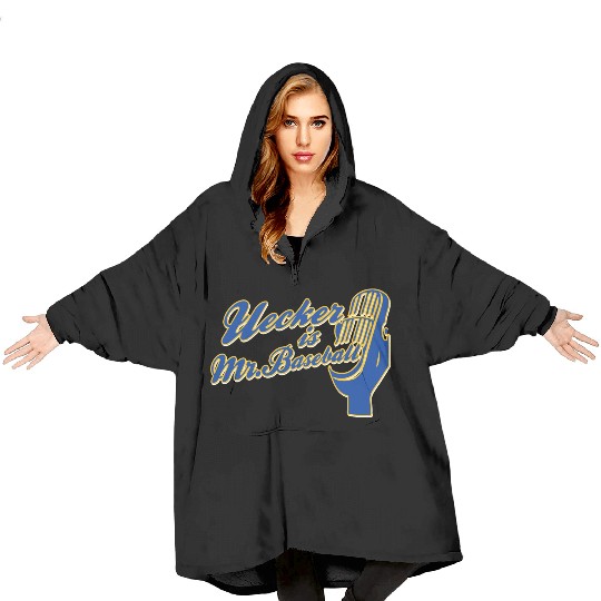 Ueck Uecker Milwaukee Mr. Baseball Blanket Hoodies