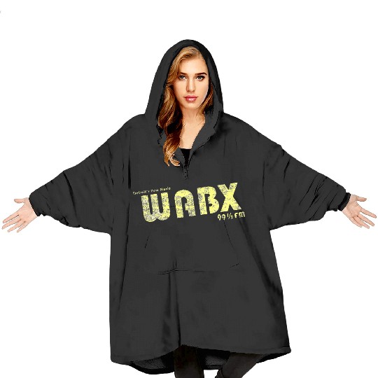 Old School WABX Radio Blanket Hoodies