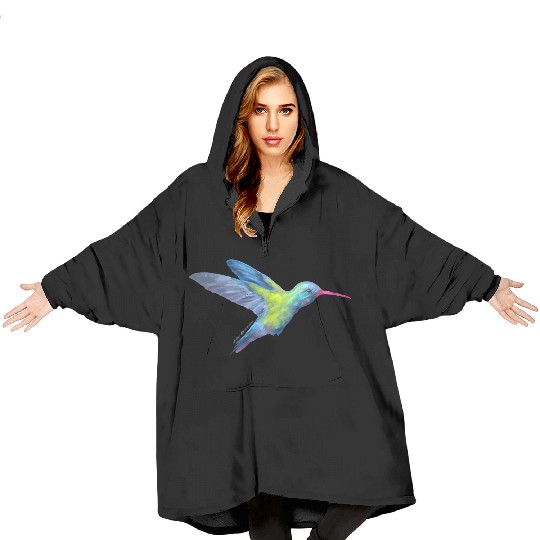 AD hummingbird Blanket Hoodies