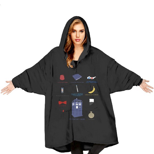 Doctor Who Items Blanket Hoodies