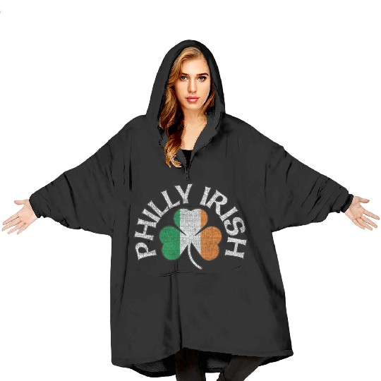 Philly Irish Shamrock Flag Apparel Blanket Hoodies