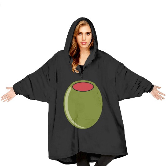 green olive Blanket Hoodies