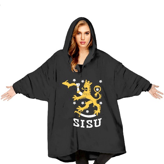 Sisu U.P. Upper Peninsula Yooper Blanket Hoodies Blanket Hoodies Blanket Hoodies