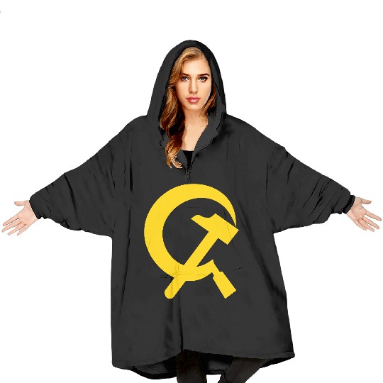 Hammer and sickle Blanket Hoodies