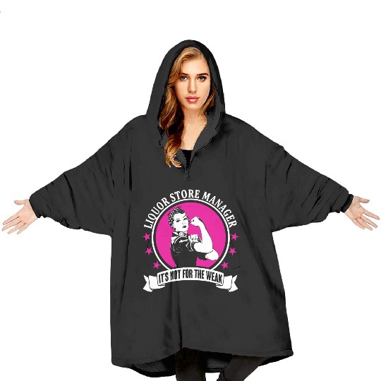 Liquor Store Manager Blanket Hoodies
