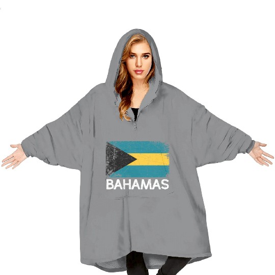 Bahamian Flag Made In Bahamas Blanket Hoodies
