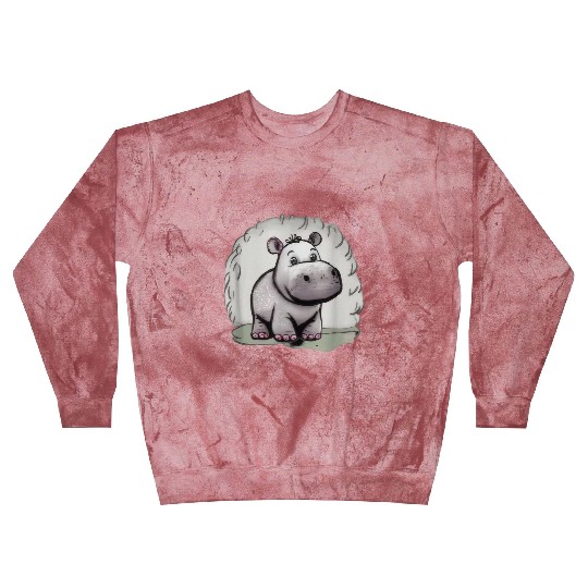 Cute hippo Blast Sweatshirts
