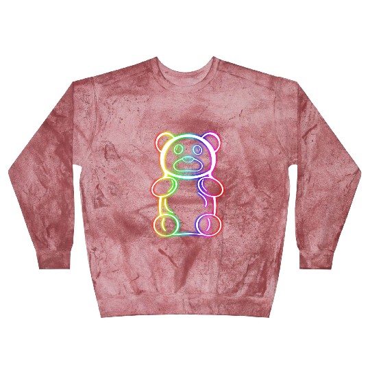 Neon Rainbow Gummy Bear Blast Sweatshirts