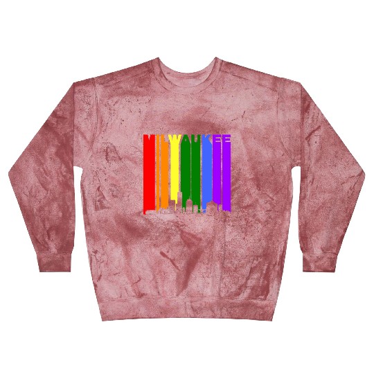 Milwaukee Wisconsin Rainbow LGBT Gay Pride Blast Sweatshirts