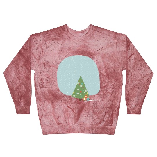 Snowflakes christmas tree Blast Sweatshirts