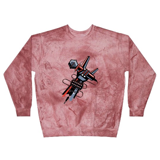 hard rock horns robot Blast Sweatshirts