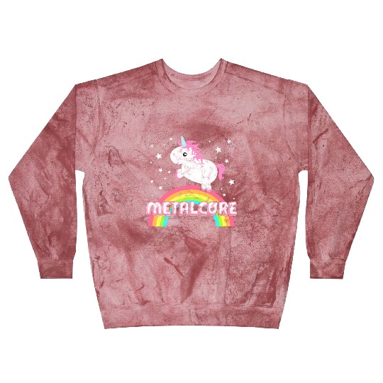 Cute Ironic Metalcore Music Festival Unicorn Blast Sweatshirts
