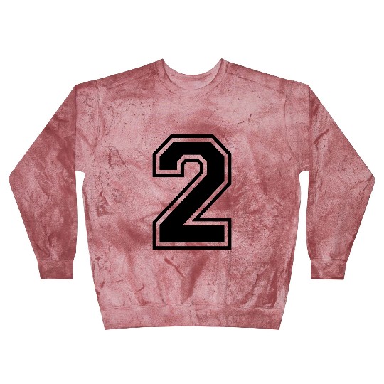 Number 2 two College Style Blast Sweatshirts