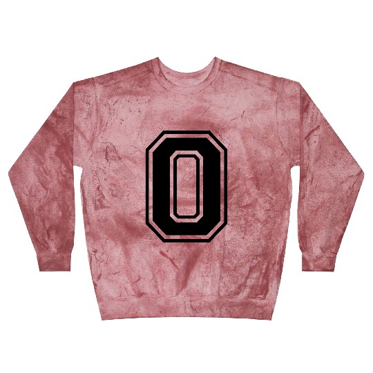 The Number 0 zero in College Style Font Blast Sweatshirts