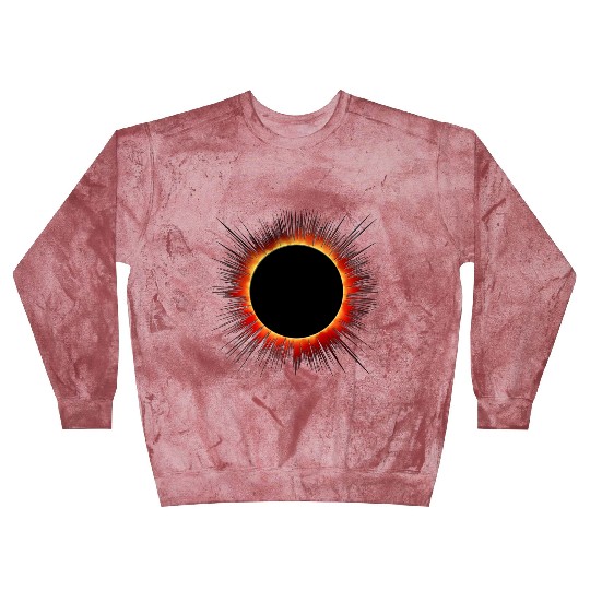Solar Eclipse Flare Burst Cartoon Blast Sweatshirts
