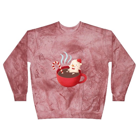 Cute Snowman in Hot Cocoa Blast Sweatshirts