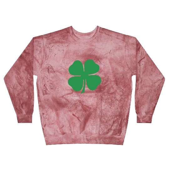 Green 4 Leaf Clover Solid Blast Sweatshirts