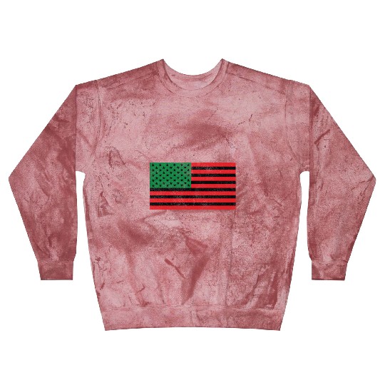 African American Flag Blast Sweatshirts