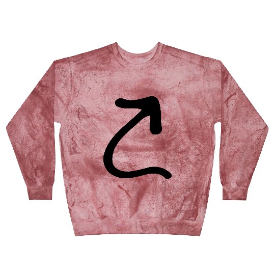 Arrow curved up sign symbol Icon Blast Sweatshirts