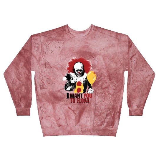 Creepy Pennywise LIGHT Version Art Character Blast Sweatshirts