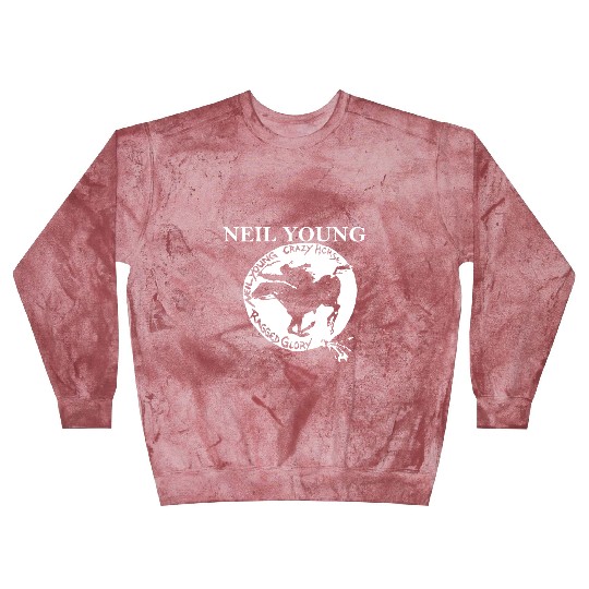 Neil Young Crazy Horse Unisex Retro Rock Horse Blast Sweatshirts