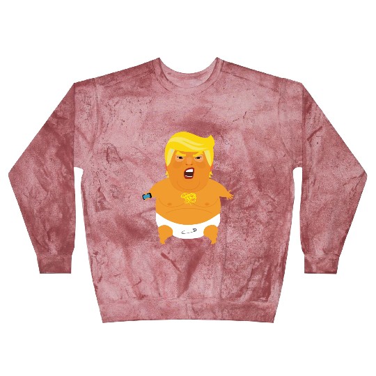 Crying Nappy-clad Orange Baby Trump Blast Sweatshirts