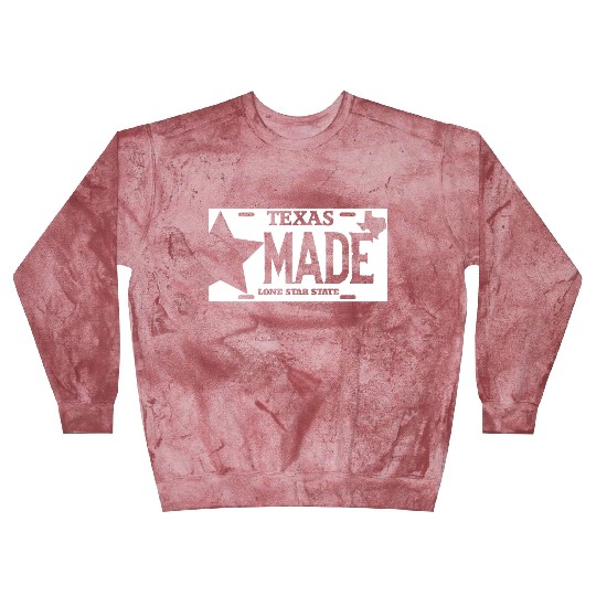 Texas - texas made lone star license plate Blast Sweatshirts