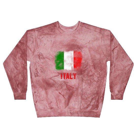 Italy Women Men Italian Blast Sweatshirts Italia Flag Vintage