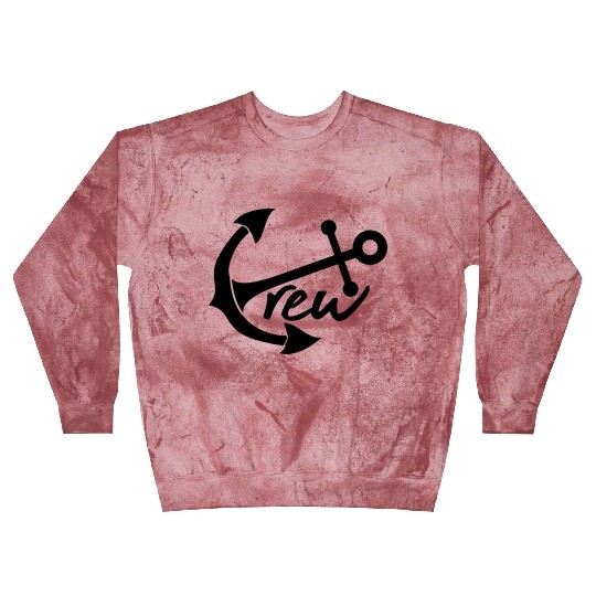 crew crew team friends anchor boat ship floating s Blast Sweatshirts