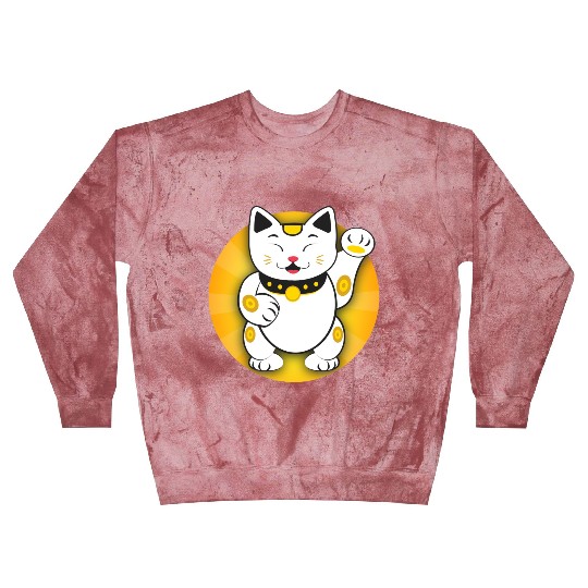 Maneki Neko - Japanese Lucky Cat Blast Sweatshirts