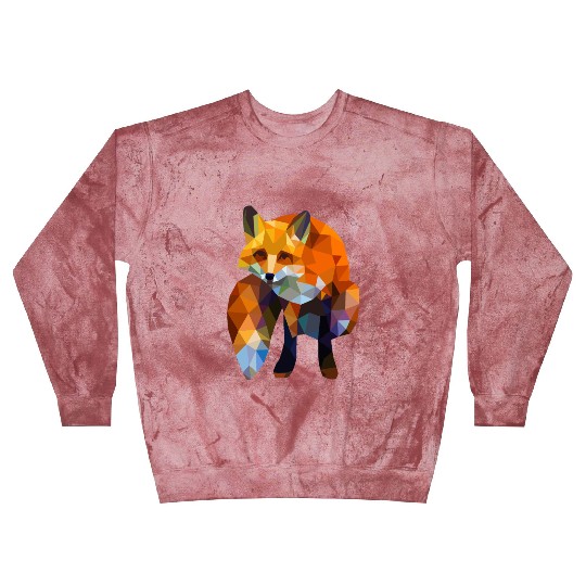 Geometric Nature Fox Blast Sweatshirts