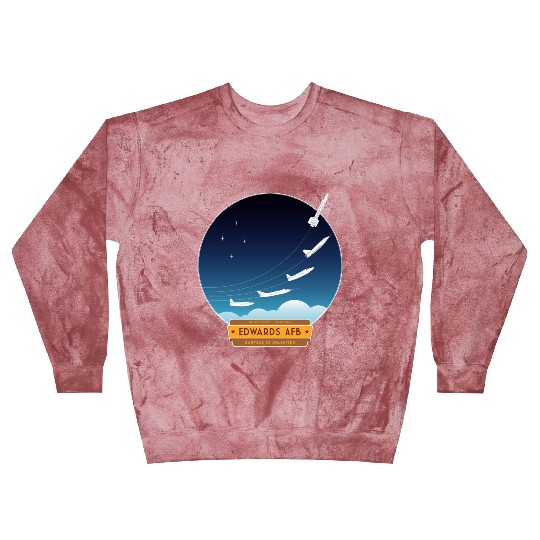 Edwards Air Force Base - yellow and brown logo Blast Sweatshirts