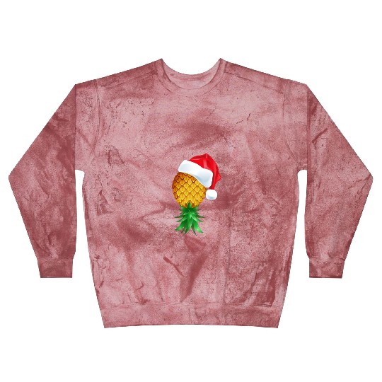 Santa Hat Swinger Upside Down Pineapple Blast Sweatshirts
