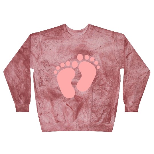 Baby Feet Pastel Pink Pregnancy Maternity Blast Sweatshirts