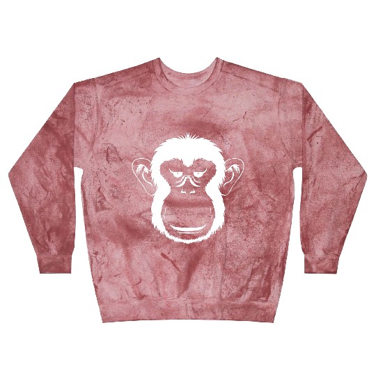 Bored Monkey Face Blast Sweatshirts