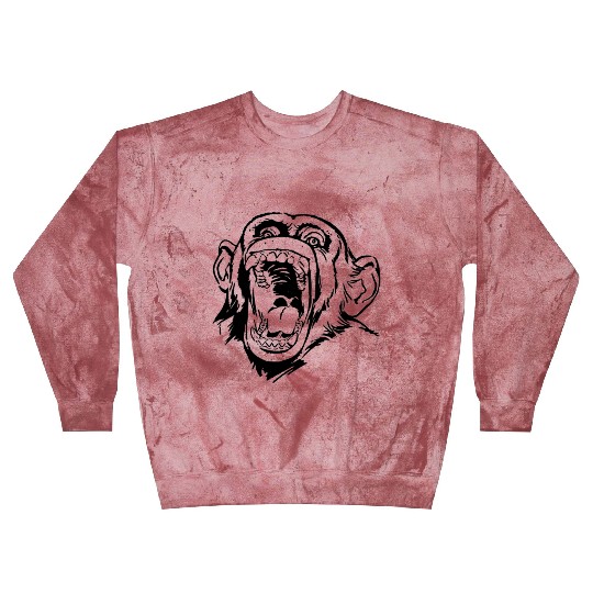 Angry monkey face Blast Sweatshirts
