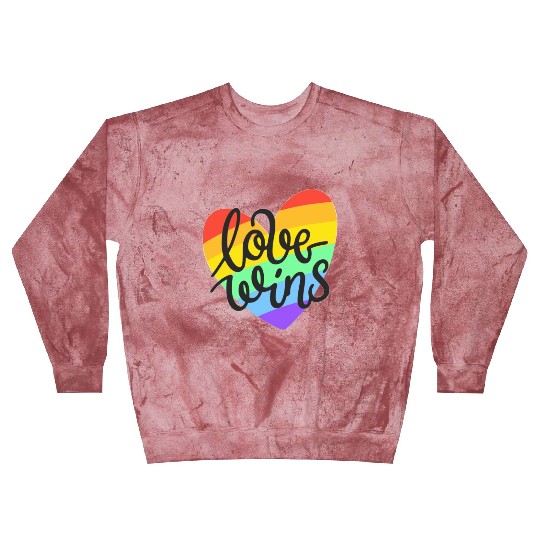 Love Wins LGBT Pride Rainbow Heart CSD Blast Sweatshirts Blast Sweatshirts