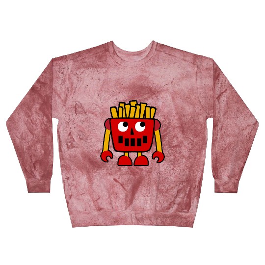 Burger Pizza French Fries Donut Robot Blast Sweatshirts