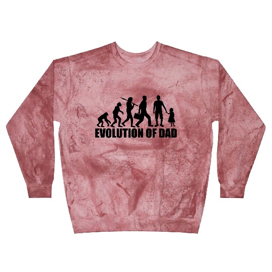 text evolution of dad dad dad and daughter father' Blast Sweatshirts