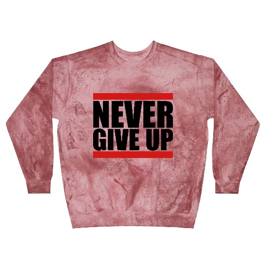 red bars design logo never give up never give up h Blast Sweatshirts