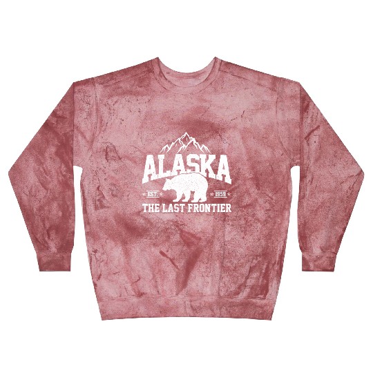 Alaska - The Last Frontier Grizzly Bear Souvenir Blast Sweatshirts