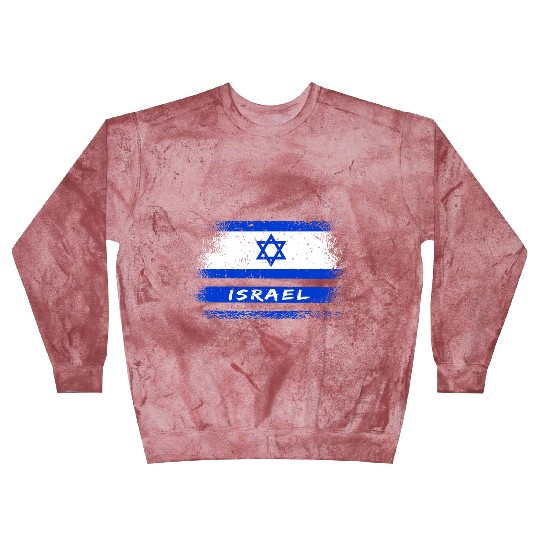 Israel Vintage Flag / Gift Jerusalem Blast Sweatshirts