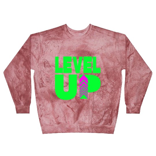 Level Up Neon Green Blast Sweatshirts