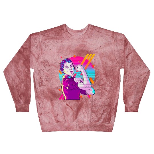 Rosie The Riveter Vaporwave Blast Sweatshirts