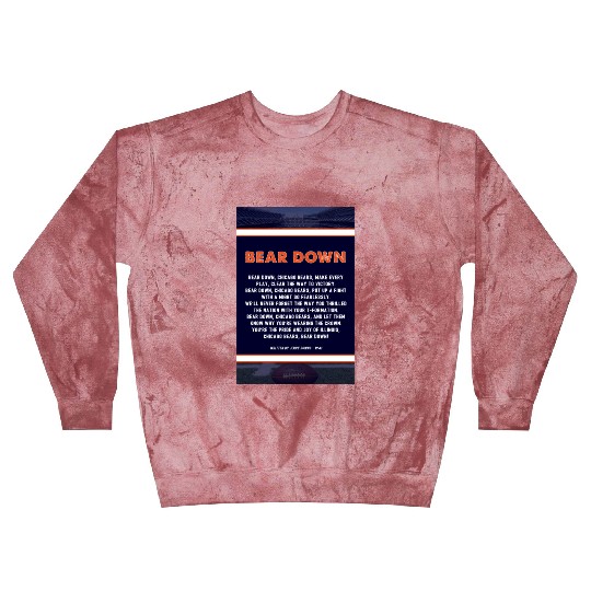 Bear Down Lyrics Poster Blast Sweatshirts