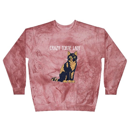Crazy Tortie Lady Tortoise Shell Cat Owner graphic Blast Sweatshirts