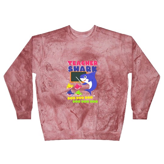 Funny Teacher Shark Preschool Teacher Blast Sweatshirts